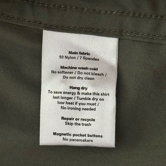 Poncho Outdoors The Gunnison Original Shirt Moss Green Men’s Size Large Regular - Picture 11 of 13